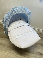 Load image into Gallery viewer, White/Blue ACH universal car seat set
