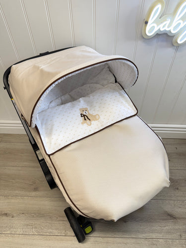 Camel/Chocolate Plumeti DOONA Teddy Set