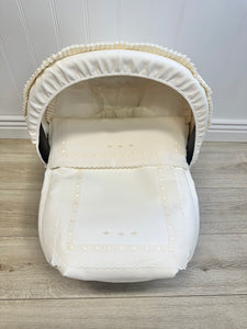 Carla Cream Leatherette Car Seat Set GROUP0