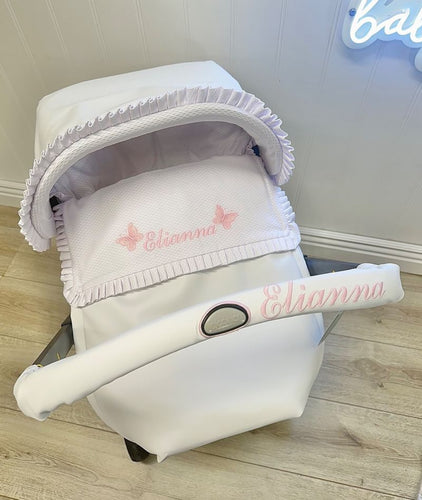 Leatherette BUTTERFLY Car Seat Set