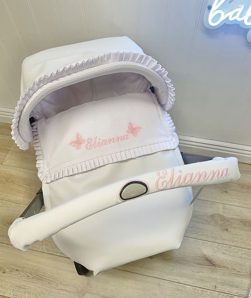 Leatherette BUTTERFLY Car Seat Set