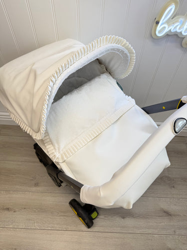 Cream Plumeti Frill Leather DOONA