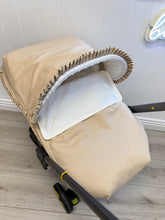 Load image into Gallery viewer, Camel/Cream Plumeti Doona Set