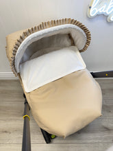 Load image into Gallery viewer, Camel/Cream Plumeti Doona Set