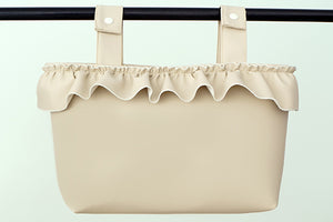 Leatherette Flounce Bag