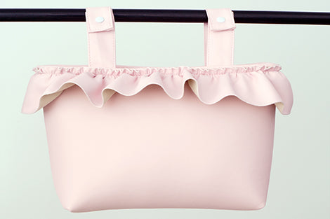 Leatherette Flounce Bag