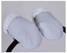Load image into Gallery viewer, Leatherette Faux Fur Gloves