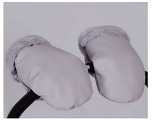 Load image into Gallery viewer, Leatherette Faux Fur Gloves
