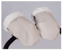 Load image into Gallery viewer, Leatherette Faux Fur Gloves