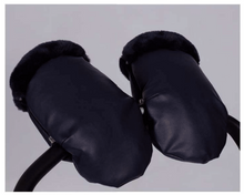 Load image into Gallery viewer, Leatherette Faux Fur Gloves